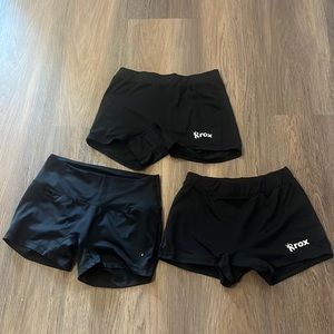 Three volleyball shorts!